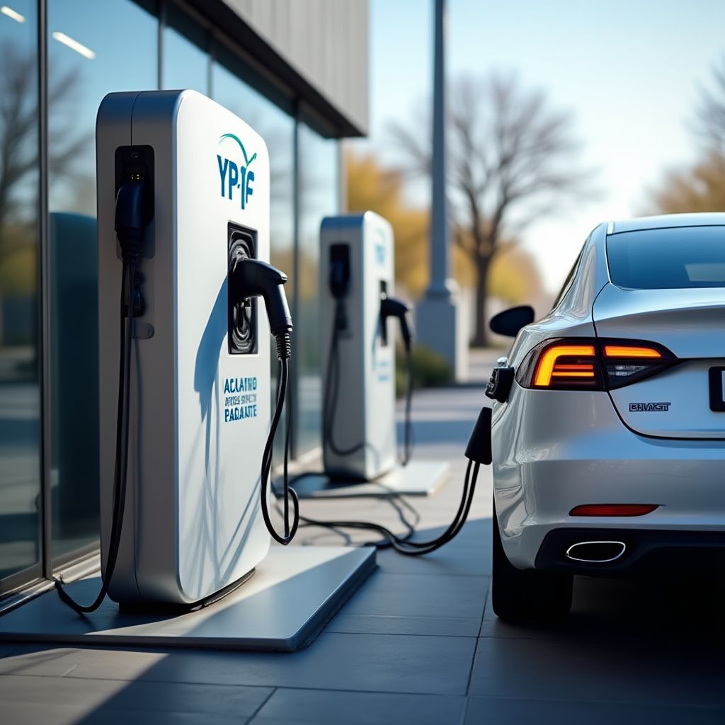 Cargador eléctrico de YPF Puntos Eléctricos